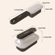 thumbnail image 3 of 2Pcs Shoe And Laundry Cleaning Brushes Set Stain Removal Scrub Tool For Leather Fabric Suedes Household Commercial Use Purple, 3 of 4