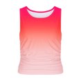 thumbnail image 3 of Vmvidoty Women's Sleeveless Crew High Neck Fitted Tank Top Summer Ribbed Knit Slim Basic Cami Shirts Watermelon Red L, 3 of 4