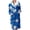 Sky Blue, variant on Gkeoshab Pajamas for Women Set Women Hooded Floral Contrast Print Night Robe With Self Tie Waist Belt Side Pockets Soft Warm Long Nightgown For Indoor Loungewear Autumn Winter SB1