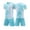 Bleu Clair, variante sur LUOGENLI Garçons Filles Ensemble de Shorts d'Entraînement de Football pour Enfants, Shorts de Basketball et T-Shirt, Combinaison de Sport (Orange Taille 7-8 Ans)