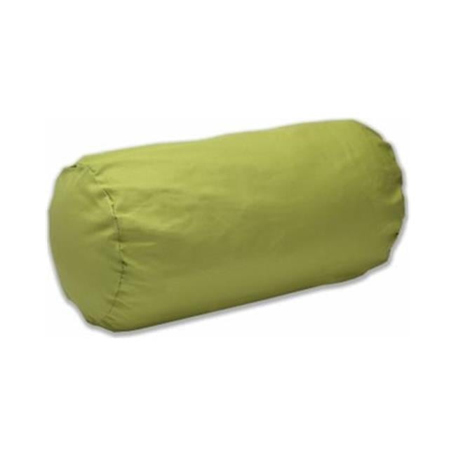 green bolster pillow