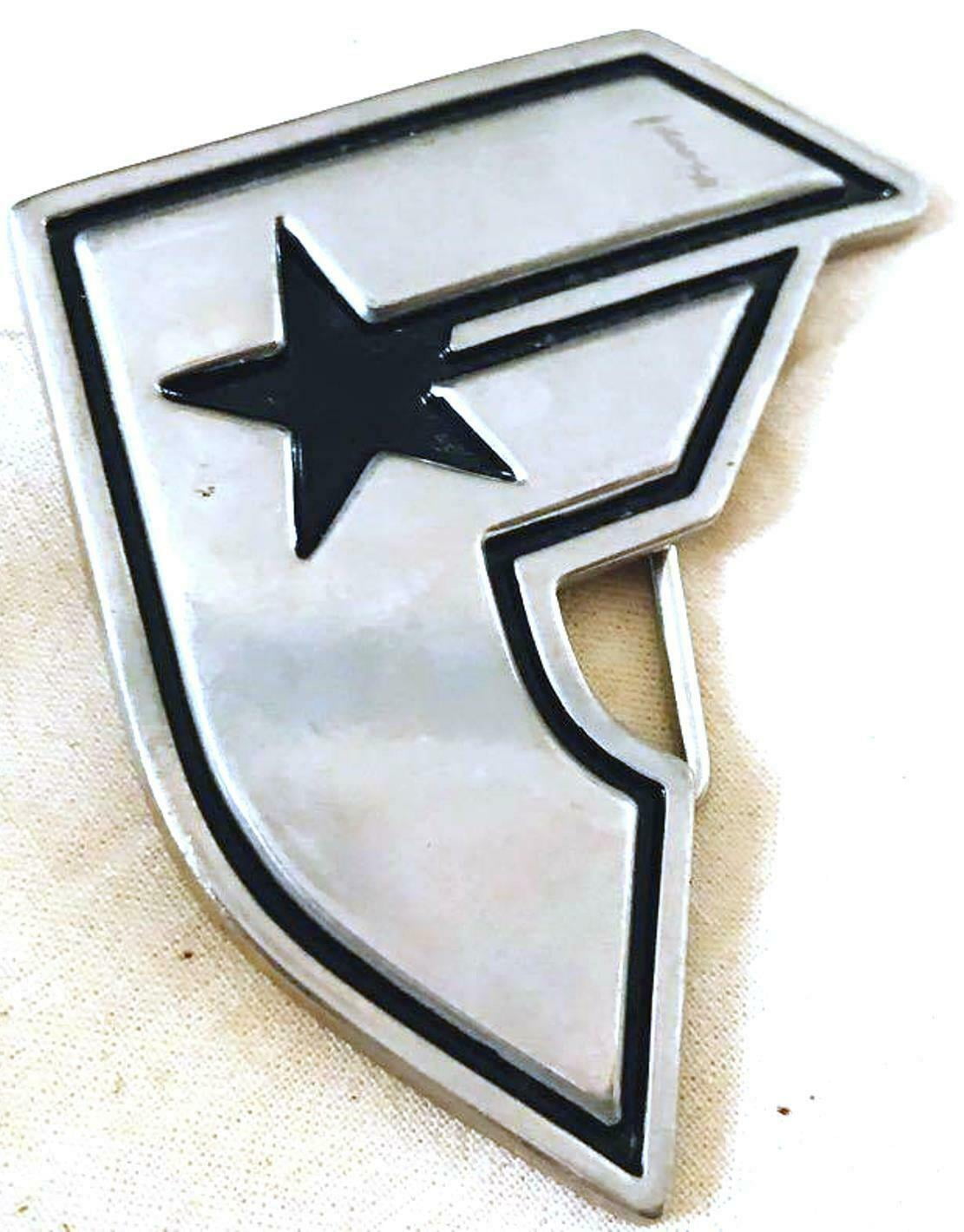 Famous Star and Straps Belt Buckle Initial F Black Blinged