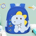 thumbnail image 4 of 3D Cartoon Dinosaur Backpack for Ages 3rd 4th 5th 6th Cushioned Shoulder Straps Soft Fabric Waterproof Play Daypack, 4 of 4