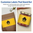 thumbnail image 4 of Avery Printable Rectangle Labels, Bright Yellow, 4" x 6", 20ct, 4 of 11