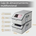 thumbnail image 2 of 2 Pcs Porta Gorras, organizador de gorras de béisbol, Caja para guardar sombreros, capacidad para 24 gorras, expositor de sombreros apilable, organizador multicapa (Gris 2 pieza), 2 of 4