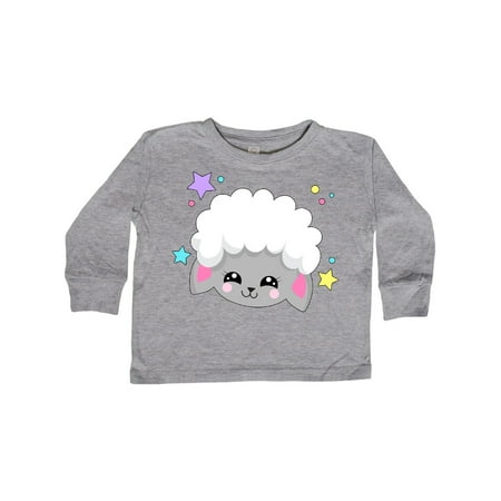 

Inktastic Cute Easter Lamb with Stars Gift Toddler Boy or Toddler Girl Long Sleeve T-Shirt