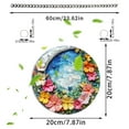 thumbnail image 2 of Spring Flowers With Garland 2D Acrylic Pendant Window Decoration Balcony Garden Hanging Hanging Decorations Acrylic Cake Discs for Decorating, 2 of 7