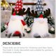 thumbnail image 5 of Yuarrent Muñeco de gnomo de Navidad, decoración navideña, diseño de escena, adornos de mesa, decoración brillante alimentada por batería, regalo de Kits de decoración para fiestas Gris Yuarrent HA069397-02, 5 of 6