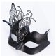 thumbnail image 3 of JM Máscara de mujer veneciana de Metal con diamantes de imitación de varias mariposas para mascarada/fiesta de Mardi Gras/baile de disfraces Sexy/mariposa negra de boda JM, 3 of 4