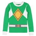 thumbnail image 3 of Power Rangers Toddler Kids' Mighty Morphin Ranger Character Tight Fit Long Sleeve and Pant Pajama Set Sleepwear, 3 of 6