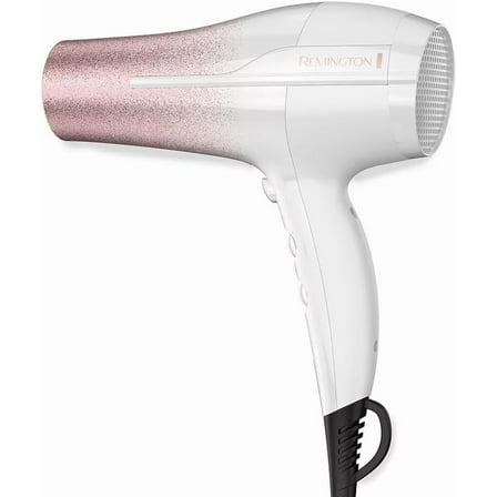 Remington D5951 Ultimate Frizz Control Hair Dryer with Ionic and Ceramic Technology, Black & Gold Glitter