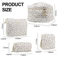 thumbnail image 4 of Bolsa de maquillaje NATINSA Cute para mujer, viajes y cosméticos, 4 unidades, roja, 4 of 6
