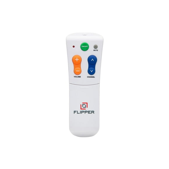 Flipper Télécommande Universelle à Gros Boutons pour Aînés, Aînés - Installation Facile & Gestion Programmable des Favoris, Appareils IR - Infrarouge pour TV, Câble