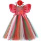 thumbnail image 3 of Vestido de tutú de hada del bosque de otoño para niñas, vestidos de fiesta de cumpleaños, vestido de baile, disfraz de princesa de hada del bosque para niñas con alas de mariposa, 3 of 5
