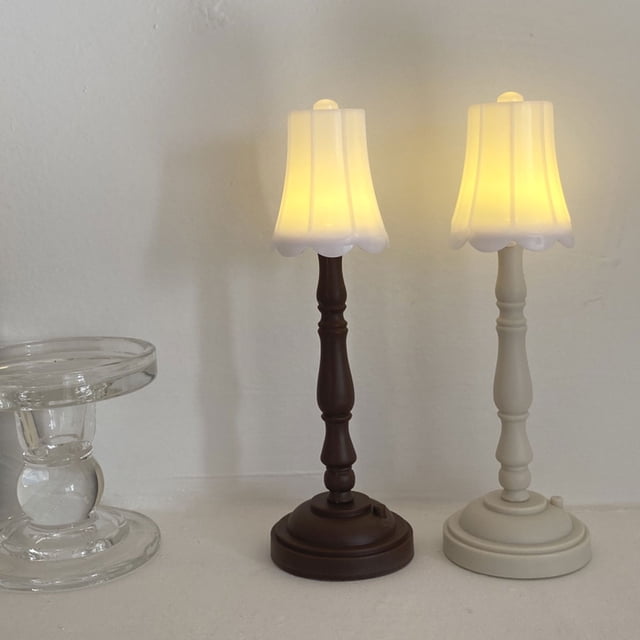 Lámpara de mesa LED electrónica con batería, mesita de noche con protección ocular, Mini luz nocturna, decoración del hogar para dormitorio L