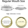thumbnail image 2 of American Raven Canning Lids & Rings - Fits Ball or Kerr Regular Mouth Mason Jars |Set of 12, Rose Gold|, 2 of 7