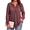 Brown-Red, variant on Plus Size Womens Tops Lace Long Sleeve Shirts for Women Casual V Neck Fall Tunic Blouses