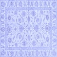 thumbnail image 1 of Ahgly Company Indoor Square Oriental Blue Traditional Area Rugs, 4' Square, 1 of 4