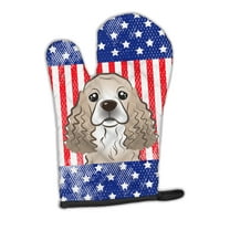 Carolines Treasures BB2146OVMT American Flag & Cocker Spaniel Oven Mitt