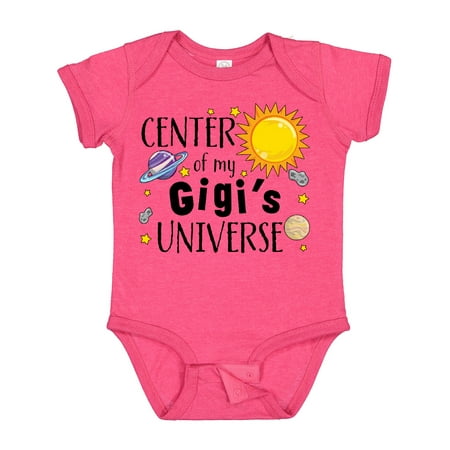 

Inktastic Center of My Gigi s Universe Gift Baby Boy or Baby Girl Bodysuit