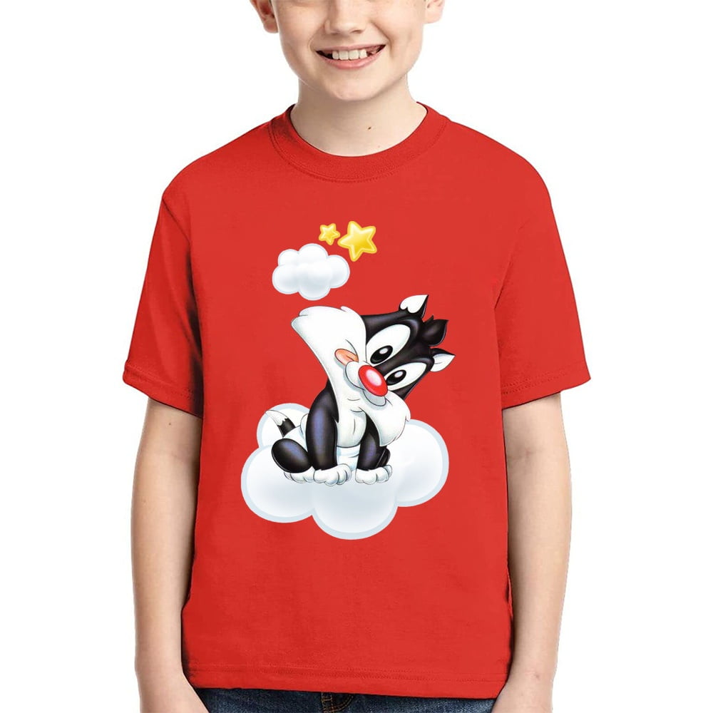 Bugs Bunny Cartoon Girls Shirts Tops Youth up T-Shirts XL Cotton for Cartoon to Kids Size