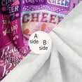 thumbnail image 6 of [Cheerleader Gift Blanket] Cheerleader Gift 1pc Blanket - Soft Cheer Blanket for Nap, Office, Sofa, Couch, Bed, Camping and Travel - Perfect for Cheer Coaches and Teens, 6 of 6