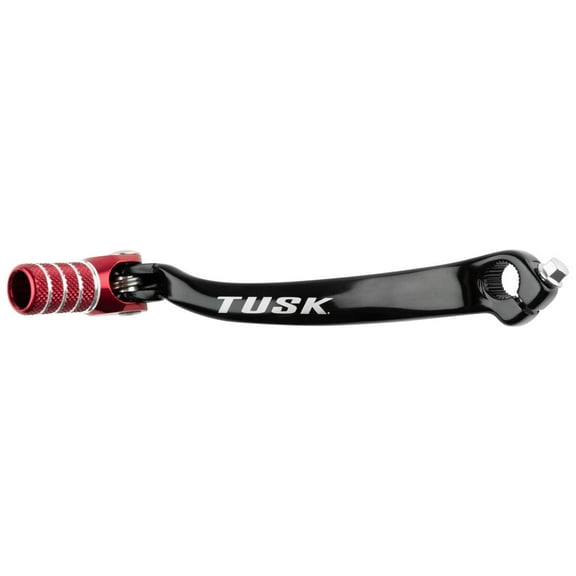 TUSK Folding Shift Lever Black/Red Tip for Honda CRF250R 2010-2017