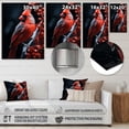 thumbnail image 4 of Designart "Winter s Coral Bridge I" Animals Metal Wall Art, 4 of 5