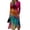 Multicolor, variant on Women's Summer Maxi Dress V Neck Vintage Long Sleeve Work Casual Dress Elegant Formal Wrap Dress