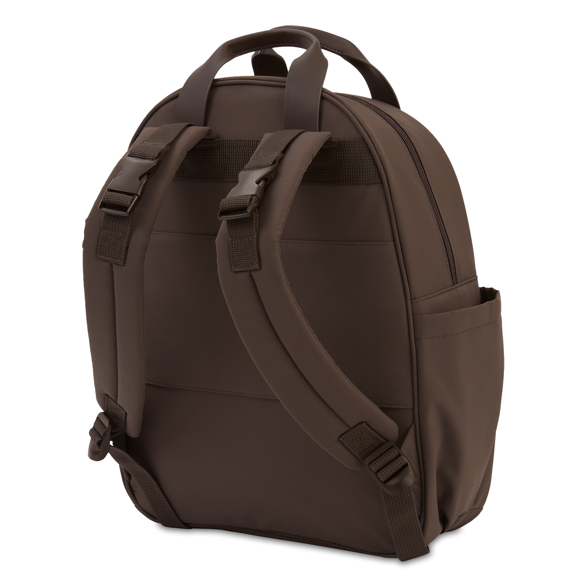 NoJo Espresso Coffee Backpack Diaper Bag with Luggage Sleeve and 9 Pockets