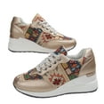 thumbnail image 4 of Zapatillas deportivas informales de moda para mujer, antideslizantes, cómodas y transpirables, bonitas zapatillas de verano para caminar con cremallera lateral y cordones, 4 of 7