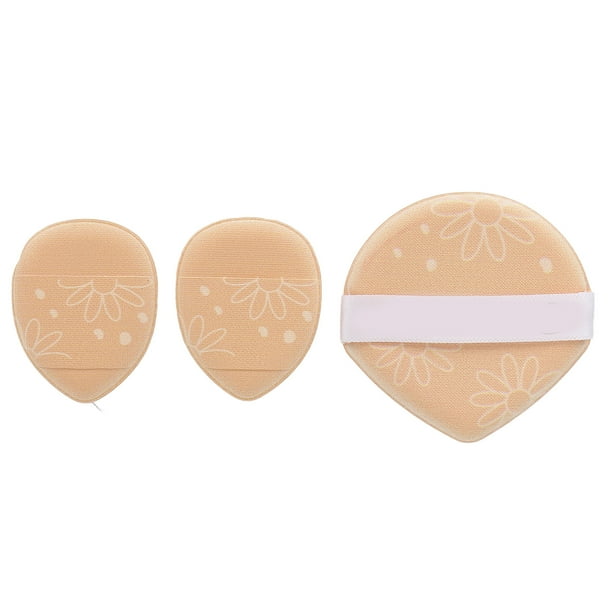 3pcs Facial Beauty Powder Puff Different Shape Dry Wet Use Soft