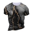 thumbnail image 5 of European And American Round Neck Casual Ethnic Style Retro Printed Short Sleeve T-shirt Top 2XL, 5 of 5