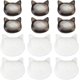 thumbnail image 1 of 12 cuentas de concha natural de 2 estilos con forma de cabeza de gato, de agua dulce, negras, pequeñas mascotas, espaciadoras sueltas, 1 of 6
