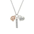 thumbnail image 2 of Delight Jewelry Rose Goldtone Crystal Initial - G - Always My Mother Bar Zoe Necklace, 2 of 4