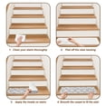 thumbnail image 6 of Grey Palm Tree Stair Treads Non Slip for Steps Summer Tropical Country Vintage Silver Tree Leaf 4 Pcs Reusable Adhesive Stair Runner Mats for Dogs Elders Carpet Treads Rugs for Staircase 8x30 In, 6 of 9