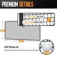 Zealfeel 10 x 20 ft Golf Practice Net Large DoubleFinished