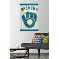 thumbnail image 2 of MLB Milwaukee Brewers - Retro Logo Wall Poster with Wooden Magnetic Frame, 22.375" x 34", 2 of 5