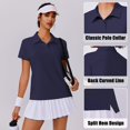 thumbnail image 6 of Pinspark Polo Shirts for Women Moisture Wicking Golf Shirt Lightwight Tennis Top Performance Workout Tshirt Sun Protection Sport Tops with Collar, 6 of 6