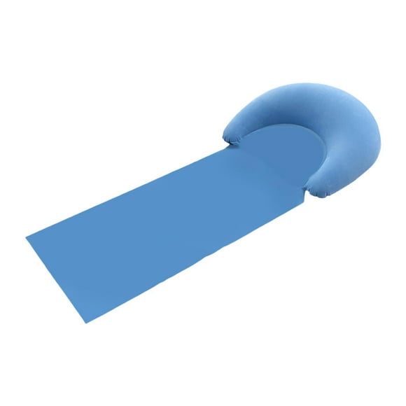 Colchoneta de playa portátil, ergonómica, para mujer, compacta, versátil, inflable, para exteriores, para tomar el en el patio, para la familia. Azul claro