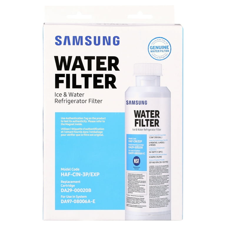 Genuine HAF-CIN Samsung Replacement Water Filter - 3 Pack