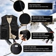 thumbnail image 3 of Naiovety Chaleco calefactable Chaqueta calefactable USB Chaleco eléctrico lavable para hombres Mujeres Esquí Invierno Pesca Camping Suministros térmicos Numero 3 Naiovety HA046619-03, 3 of 6