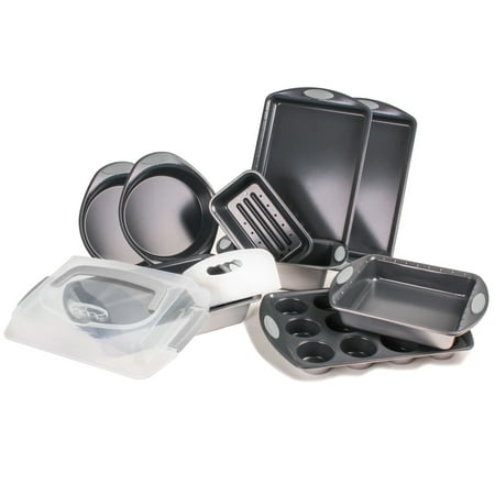 BergHOFF 11Pc Perfect Slice Bakeware Set, Silver