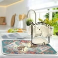thumbnail image 5 of Dish Drying Mat for Kitchen Counter Microfiber Absorbent Dish Draining Mat Small Kitchen Drying Mat Heat Resistant Drying Pad for Counter 16 x 18, 5 of 6