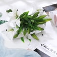 thumbnail image 6 of 5 Pack Artificial Flowers Lily Real Touch Fake Flowers for Wedding Home Party Garden Shop Office Decoration Plastic Lily Faux Flowers.C, 6 of 7