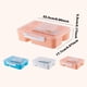 thumbnail image 2 of Caja Bento de 5 compartimentos - Plástico, hermética y ligera - Recipiente reutilizable para preparar comidas para la escuela/oficina, 2 of 3