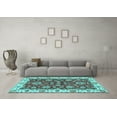 thumbnail image 3 of Ahgly Company Indoor Rectangle Oriental Light Blue Traditional Area Rugs, 2' x 3', 3 of 4