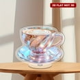 thumbnail image 1 of Rotating acrylic display featuring a high-resolution cappuccino image with ultra-clear pixels for an elegant presentation, 1 of 8