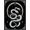 Black, Pattern 12, variant on Design&I 8'x10' Washable Area Rug Snag-Free Snake Round Gothic Witchy Serpent Tarot Motifs Moody Goth Witch for Dining Room, Large Office, Lounge