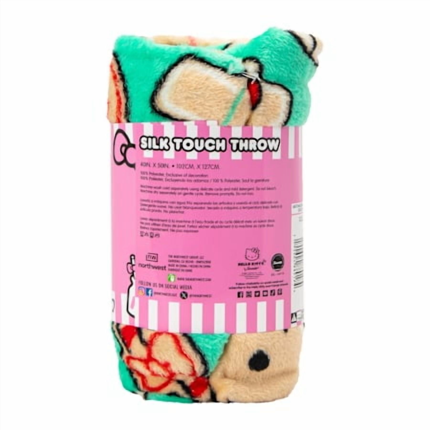 Sanrio Christmas Hello Kitty Silk Touch Throw Blanket, Multicolor,  40 in x 50 in